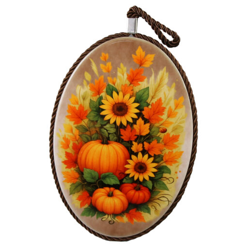 Suport oale decor din ceramica 14x20 CM, Toamna, dovlecei
