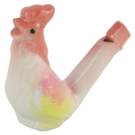 Fluier Pasare cu apa din ceramica 6 CM, Colorat