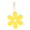 Decoratiune in forma de floare din lemn - Galben