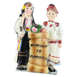 Magnet frigider din rasina 5x8 CM, Welcome to Romania