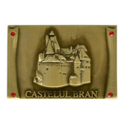 Magnet frigider din metal Castelul Bran, 6x4 CM
