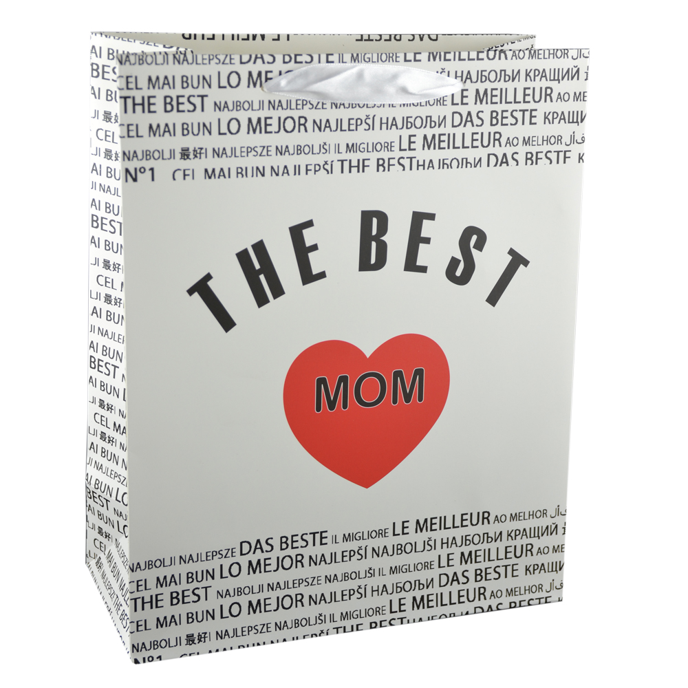 Punga cadou din hartie laminata 26x32 CM - A legjobb anya/The best mom - imagine 2