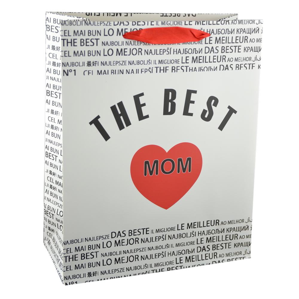 Punga cadou din hartie laminata 26x32 CM - A legjobb anya/The best mom - imagine 4