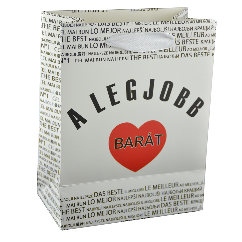 Punga cadou din hartie laminata 18x23CM - A legjobb barat/The best friend