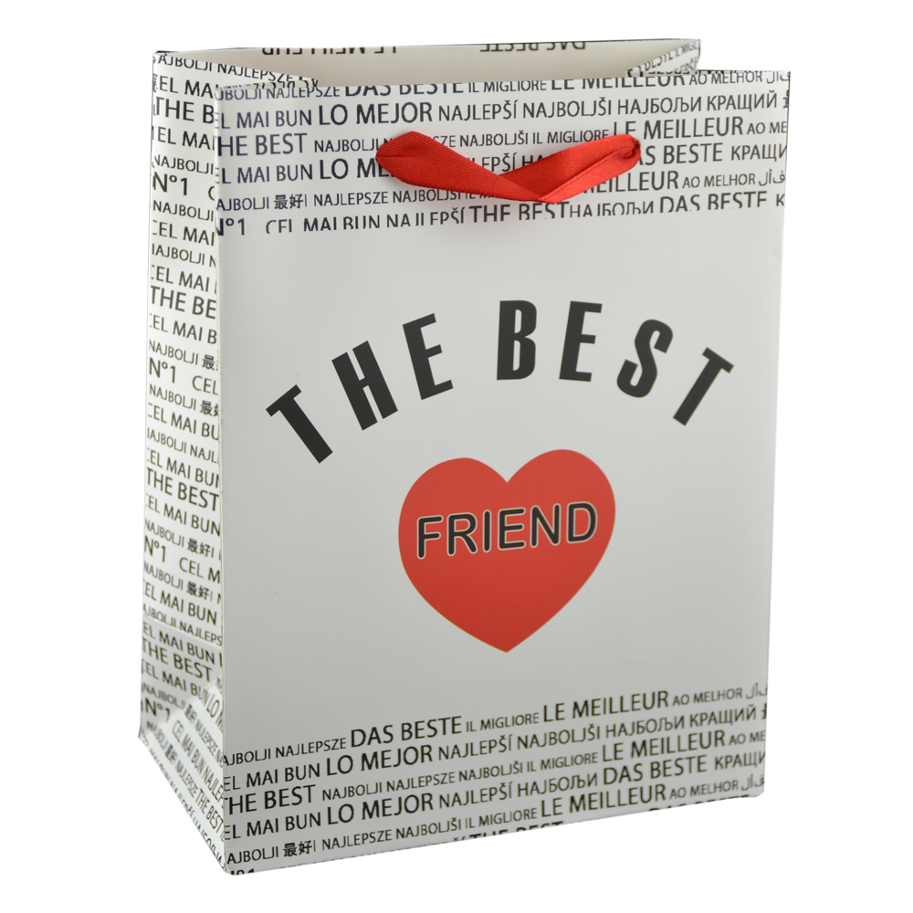 Punga cadou din hartie laminata 18x23CM - A legjobb barat/The best friend - imagine 4