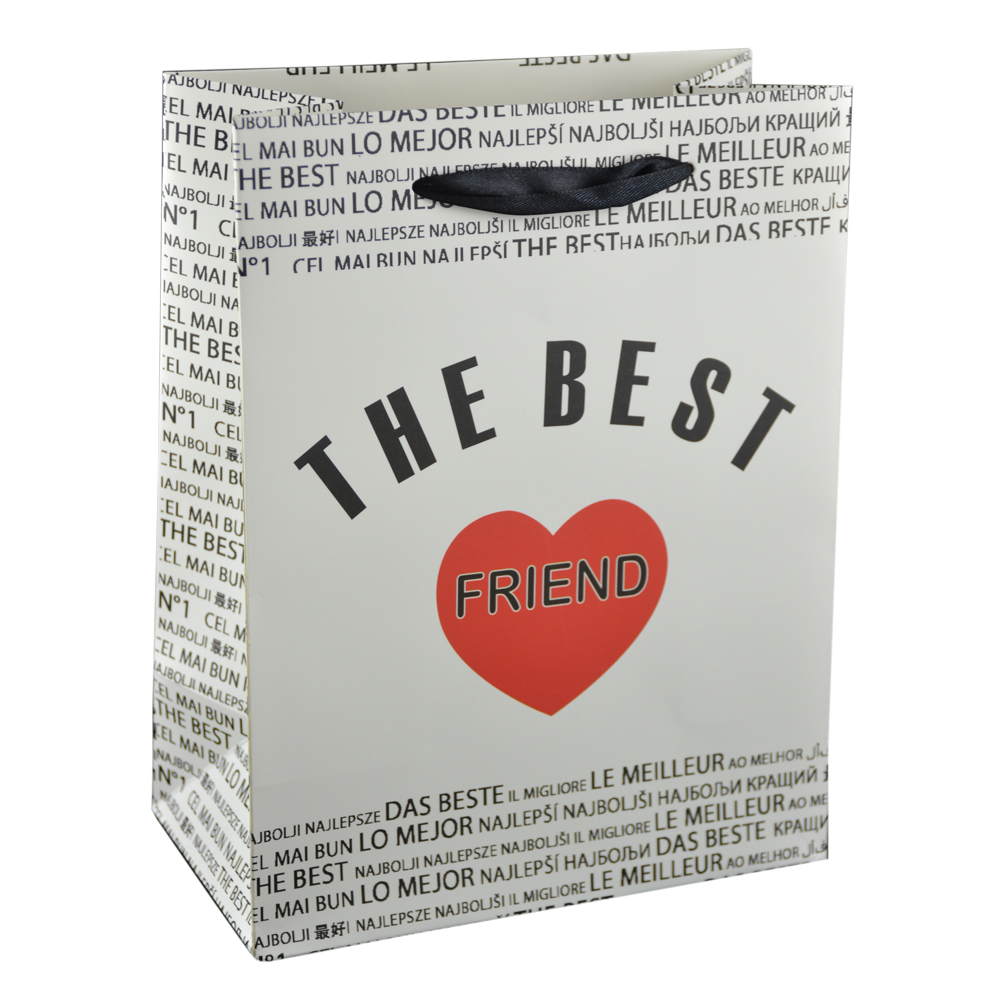 Punga cadou din hartie laminata 18x23CM - A legjobb barat/The best friend - imagine 6