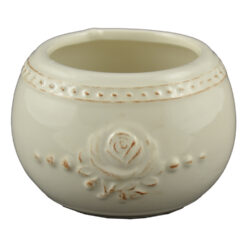 Ghiveci din ceramica cu trandafir 9x7 CM
