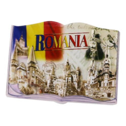 Magnet de frigider din rasina 7x6 CM, Castele, Romania, Carte