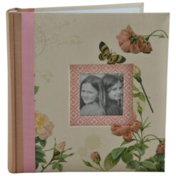 Album pentru fotografii - Design cu fluturi si flori - 2 culori