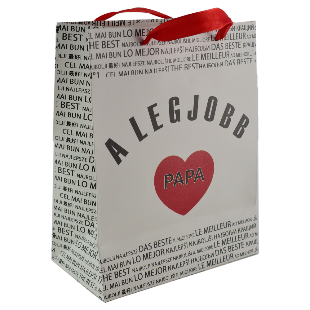 Punga cadou din hartie 18x23 CM, A legjobb Papa/The best Grandpa