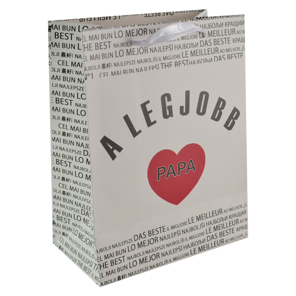 Punga cadou din hartie 18x23 CM, A legjobb Papa/The best Grandpa - imagine 3