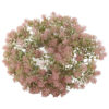 Coroana decorativa cu flori artificiale 20 CM, Pink