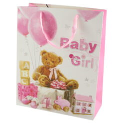 Punga cadou din hartie 26x32 CM - Baby Girl
