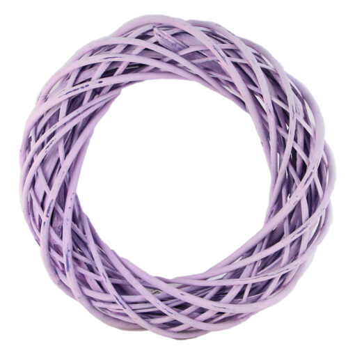 Coroana pentru decor din rachita 30 CM, Mov