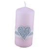 Lumanare decorativa Hearts 6x13 CM, Pink