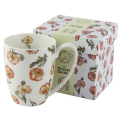 Cana portelan 380 ml "Wild Poppies" in cutie decorativa