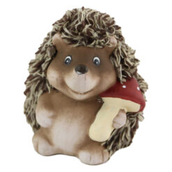 Figurina Arici din ceramica 12 CM, cu ciupercuta