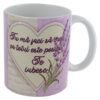 Cana ceramica "Te iubesc" 330 ml, Lavanda