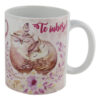 Cana ceramica "Te iubesc" 330 ml, Bufnite, pastel