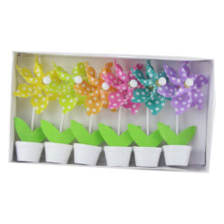 Set 6 decor Morisca de vant 15 CM, Floare