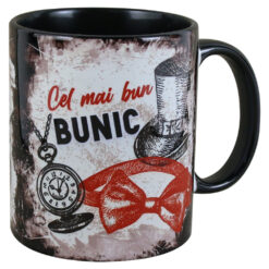 Cana ceramica "Cel mai bun Bunic", 330 ml, Negru