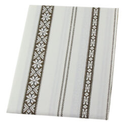 Fata de masa cu motiv traditional 120x140 CM, din bumbac, maro