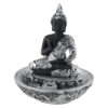 Statueta Buddha, suport betisoare parfumate 11 CM, Argintiu