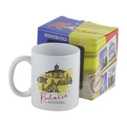 Cana ceramica Bucovina, Romania, 300 ml, in cutie decorativa