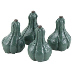 Set 4 dovlecei decorative din rasina 3.5 CM, Verde