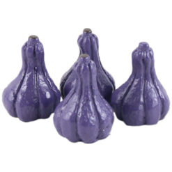 Set 4 dovlecei decorative din rasina 3.5 CM, Mov