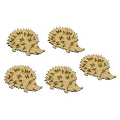 Set 5 decor craft Arici din lemn 4.5 CM