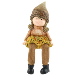 Figurina copil Ghinda din rasina cu picioare mobile, 18 CM