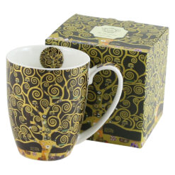 Cana portelan 350 ml "Tree of Life" Gustav Klimt, in cutie decorativa