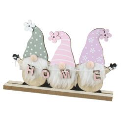 Decoratiune din lemn Spiridusi, Home 23x14 CM