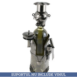 Suport sticla de vin, din metal Brutar 16x36 CM