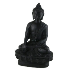 Figurina Buddha din rasina 19 CM, Negru