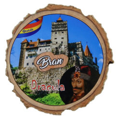 Magnet frigider din lemn "Bran/Dracula" 8 CM
