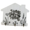 Suport pentru chei din lemn, 18x15 CM "Home Sweet Home", Casuta