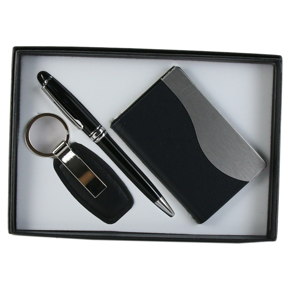 Set cadou pentru barbati, Portcard cu pix si breloc