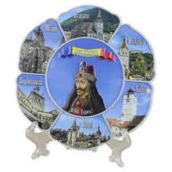 Plachet decorativ din rasina 14 CM, "Romania", orase