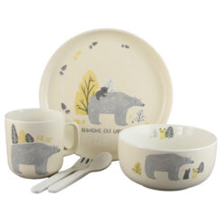 Set vesela pentru copii din portelan 5 piese "Hanging out with my friends"