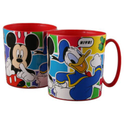Cana din plastic Mickey Mouse 350 ml, rosu