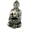 Suport candela din metal Buddha 10x19 CM