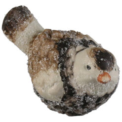 Figurina Pasare din ceramica cu glitter 10x6 CM