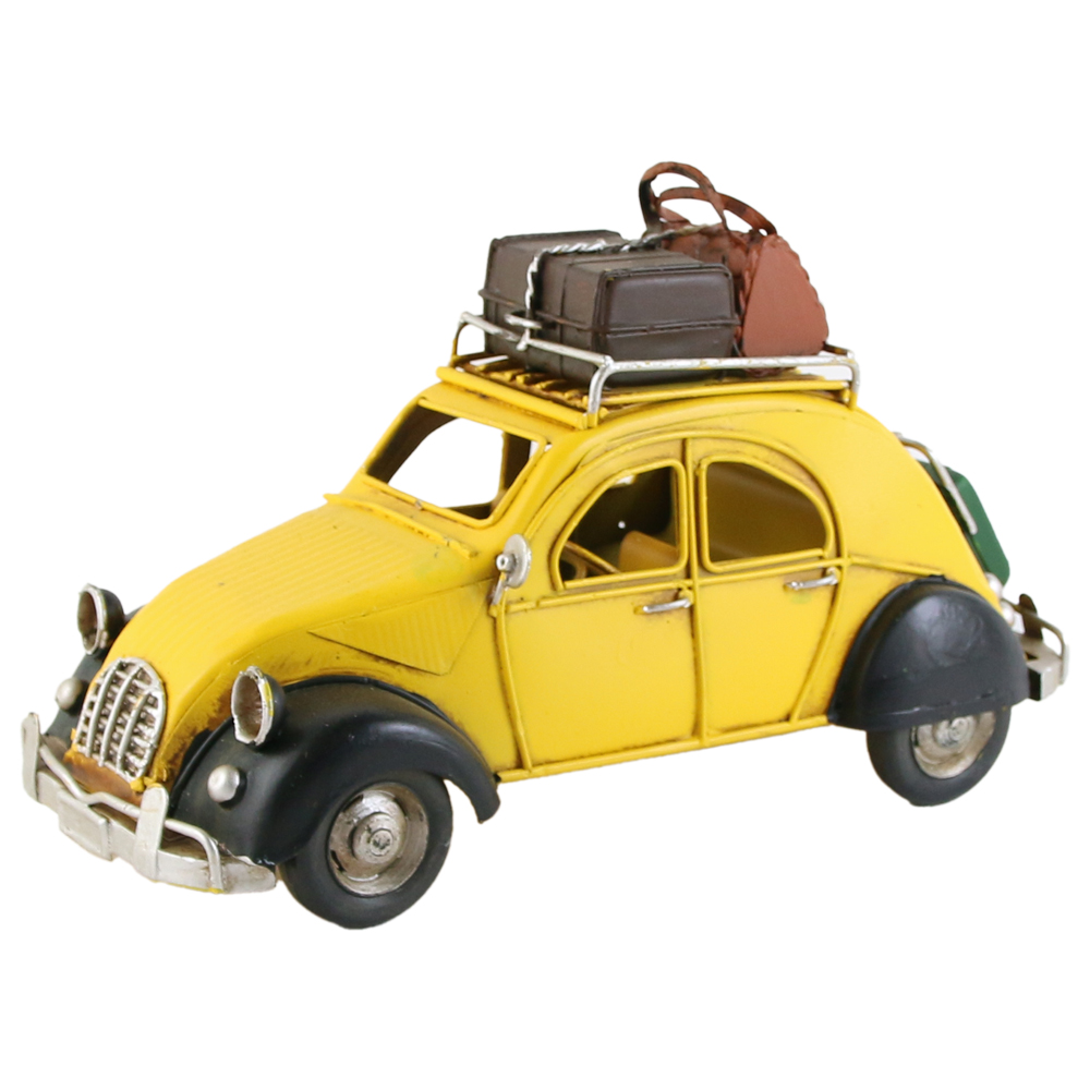 Masina decorativa retro, din metal 26x11x15 CM - imagine 2