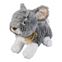 Jucarie de plus - Iepuras cu urechi sclipici, 26 CM