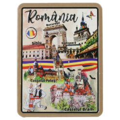 Magnet frigider din rasina 6x8 CM, Romania, Orase & Castele