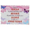 Magnet frigider din lemn "Doar o Nasa..." 9x6 CM