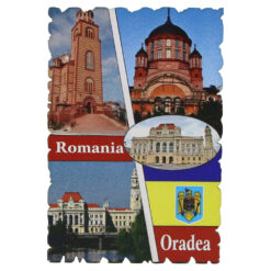 Magnet frigider din lemn, 6x9 CM, Romania, Oradea