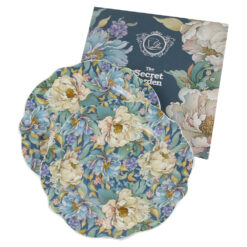 Set 2 farfurii desert "Peony Blue", 19 CM, in cutie decorativa